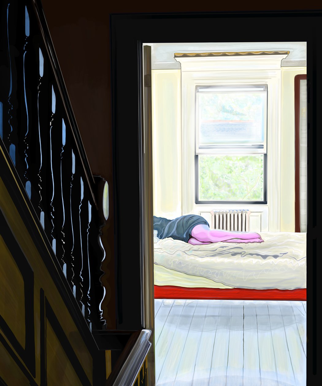 Woman Napping (digitális művészet) alkotó: Evan Sklar