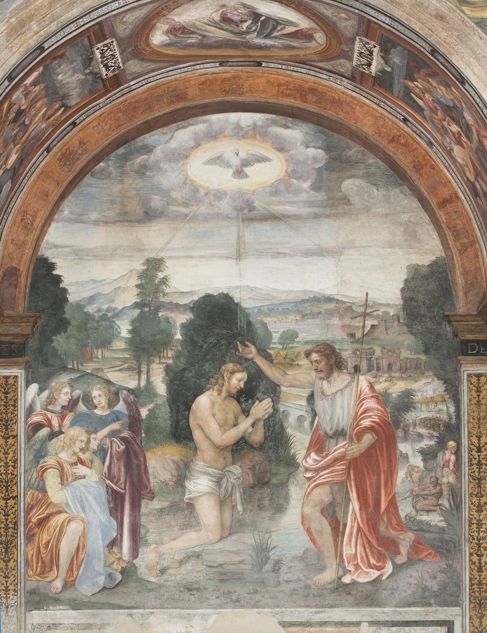 Krisztus keresztsége alkotó: Evangelista and Arcimboldi Luini