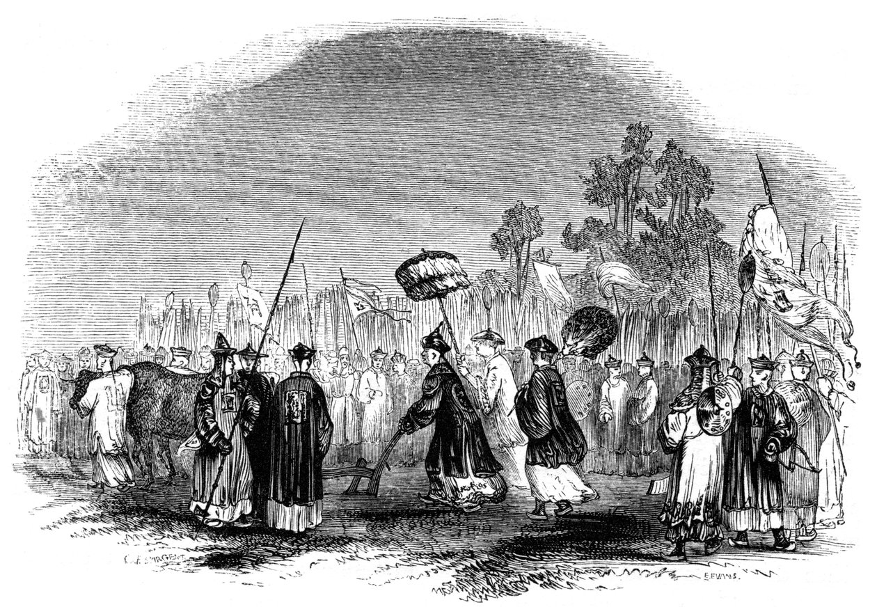 Az éves tavaszi fesztivál, 1847 alkotó: Evans