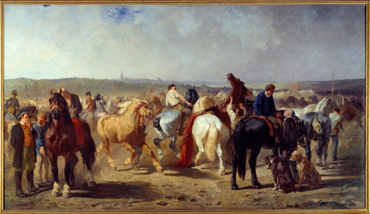 A lóvásár festménye: Evariste Luminais (1822-1896) 1861 Nantes, Szépművészeti Múzeum alkotó: Evariste Vital Luminais