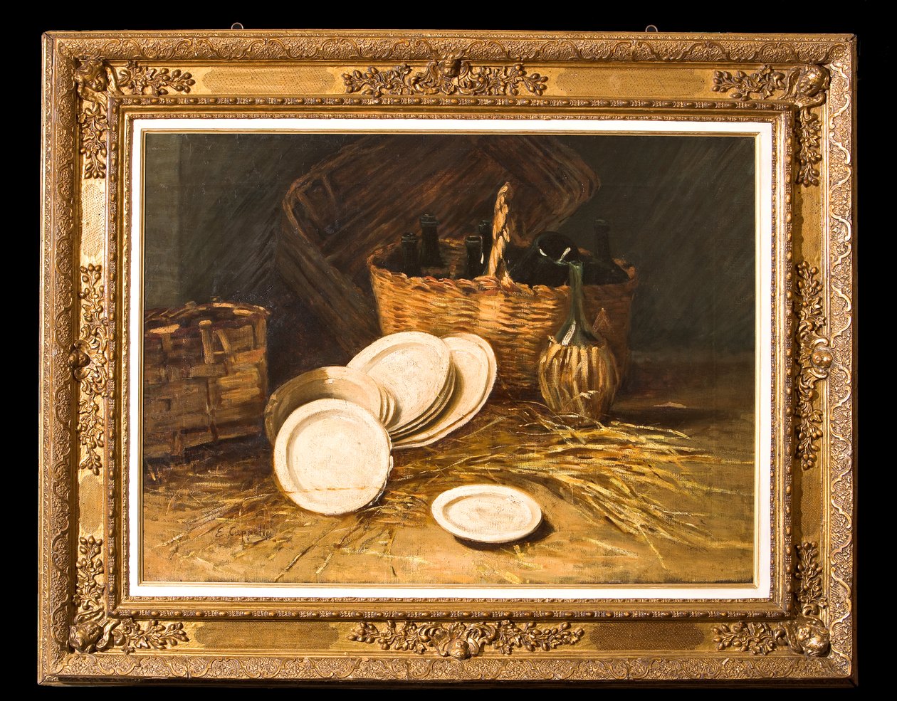 Csendélet (olaj, vászon) alkotó: Evaristo Cappelli