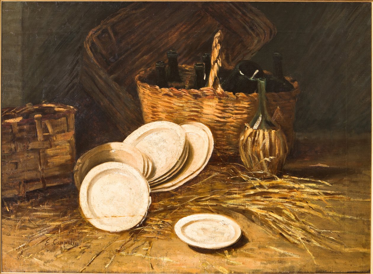 Csendélet (olaj, vászon) alkotó: Evaristo Cappelli