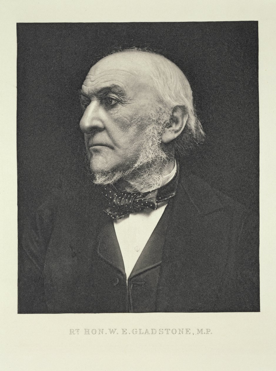 Az Rt. Hon. William Gladstone (1809-98), parlamenti képviselő, 1890 alkotó: Eveleen Myers