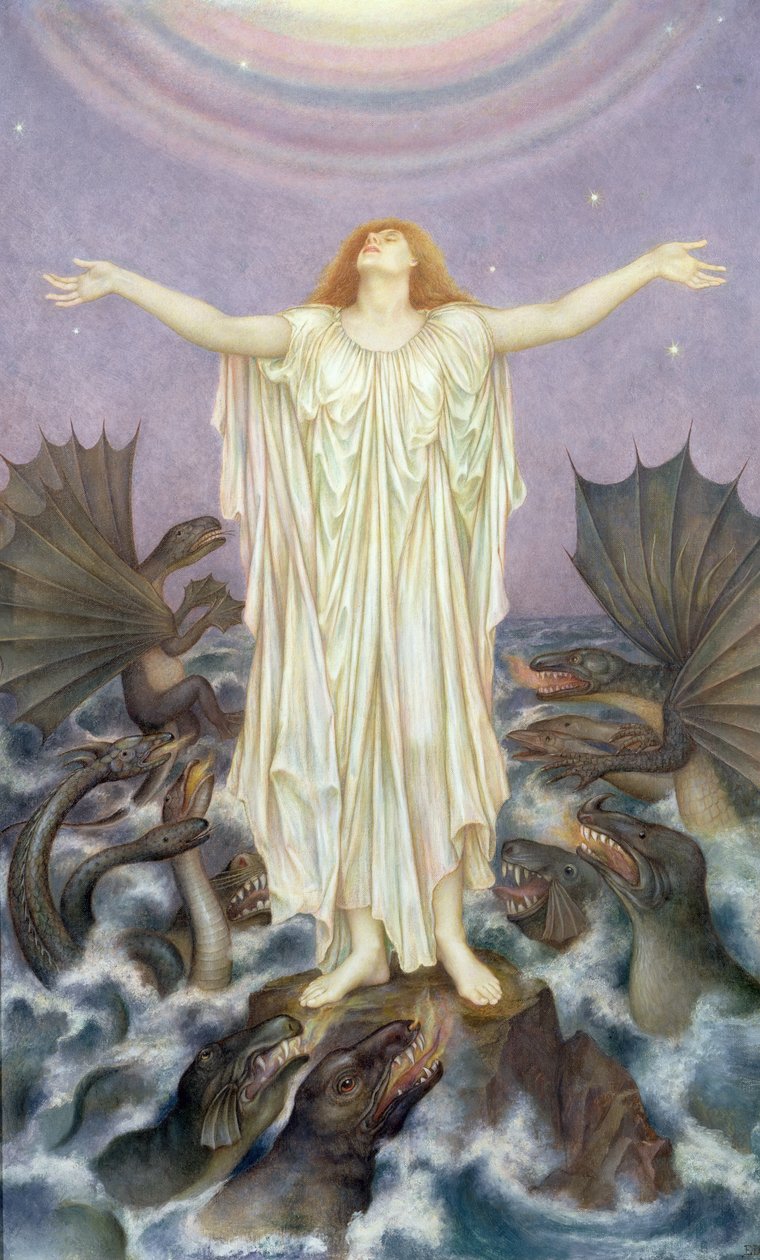 S.O.S. (olaj a canva-ra) alkotó: Evelyn De Morgan