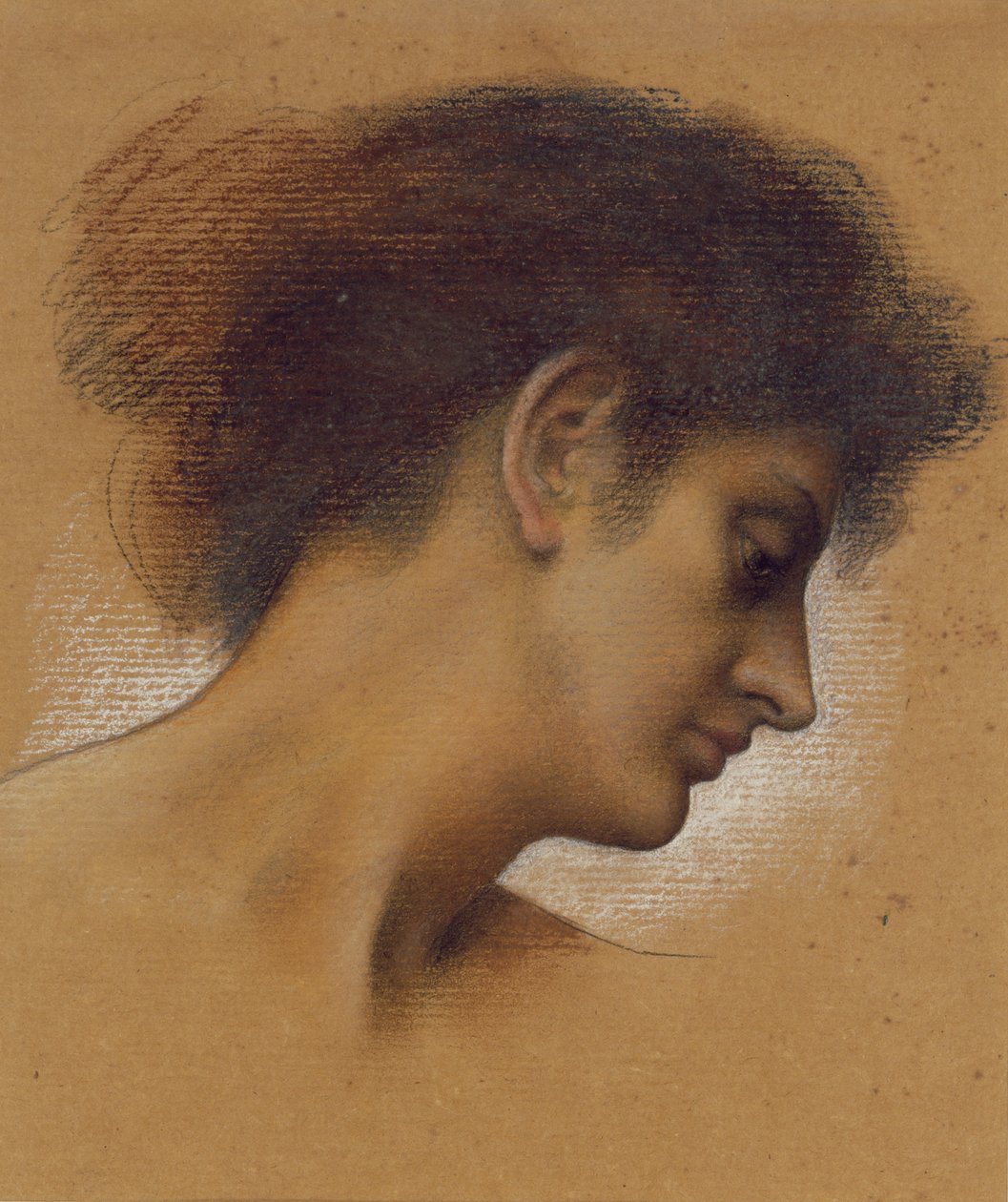 Fej tanulmányozása (pasztell papíron) alkotó: Evelyn De Morgan