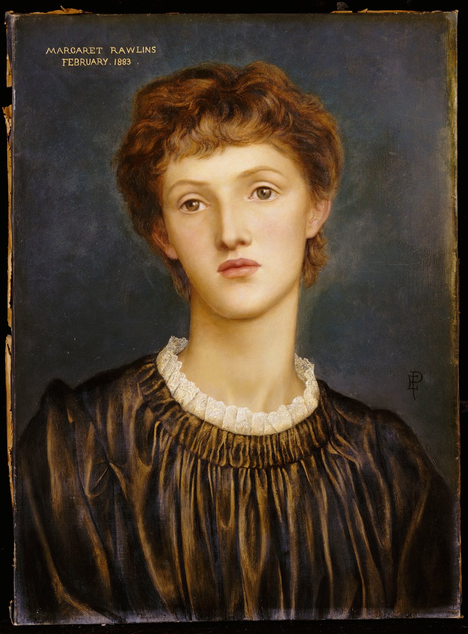 Margaret Rawlins portréja, 1883 alkotó: Evelyn De Morgan