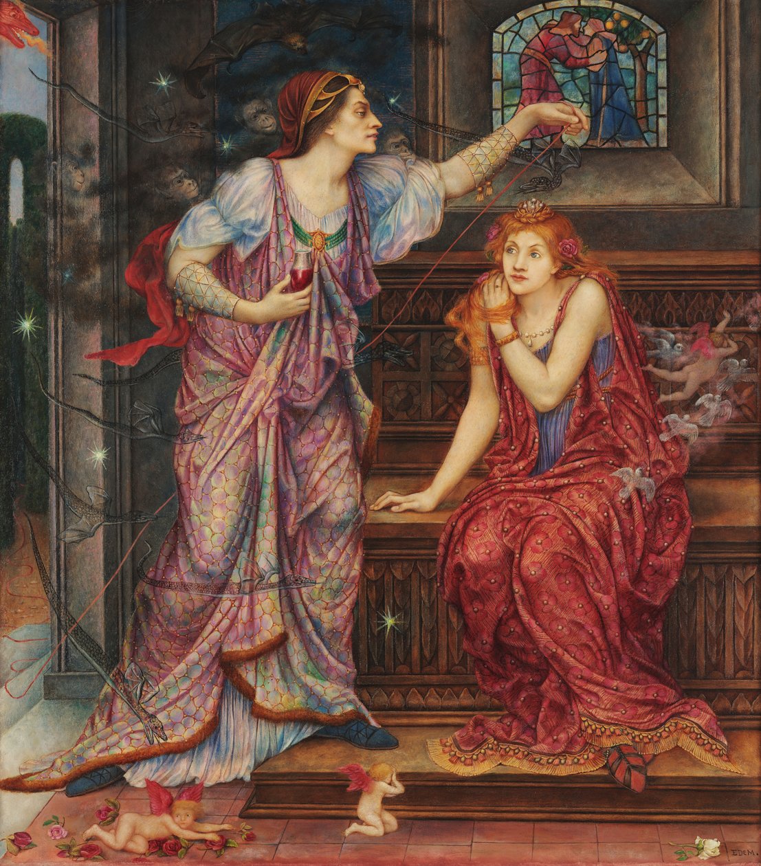 Eleanor amp királynő; Fair Rosamund alkotó: Evelyn De Morgan