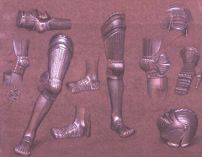Study of Armour, No.1 (kréta) alkotó: Evelyn De Morgan
