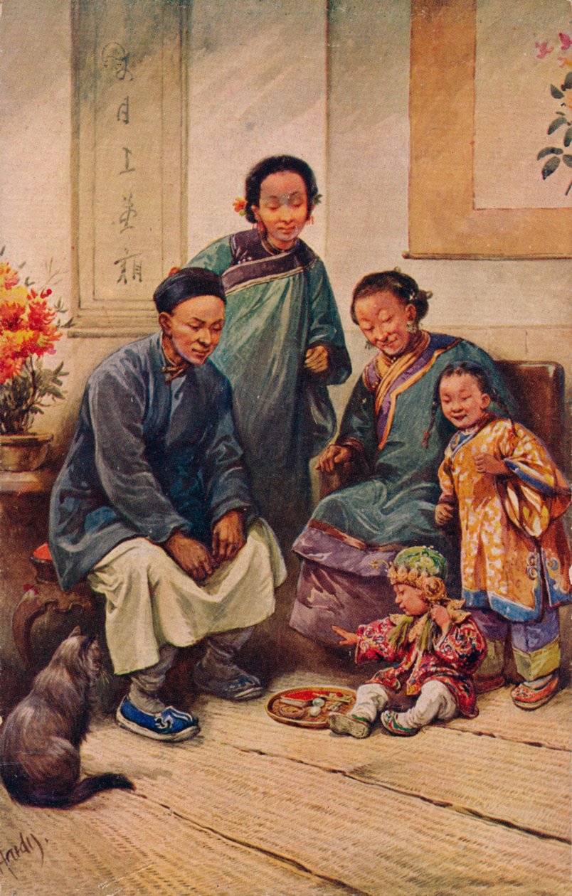 Egy kisfiú születésnapja, 1910 alkotó: Evelyn Elizabeth Hardy