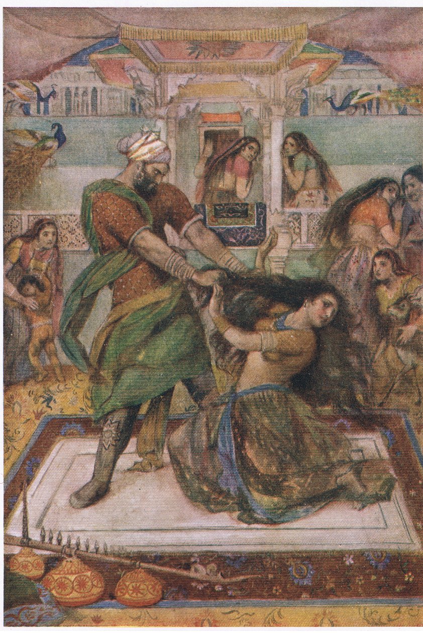 Draupadi kirángatta a szobájából alkotó: Evelyn Paul