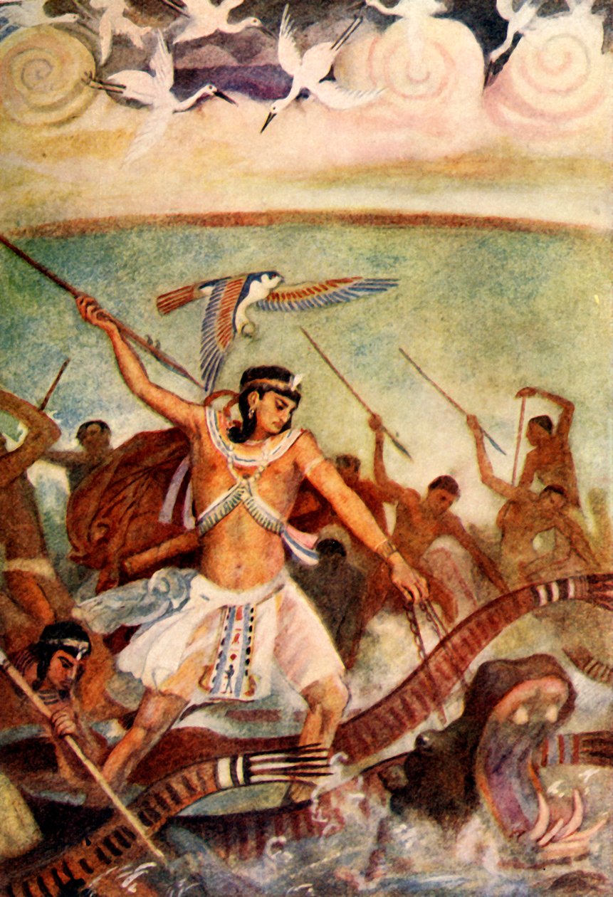 "Hórusz csatában", 1915. alkotó: Evelyn Paul