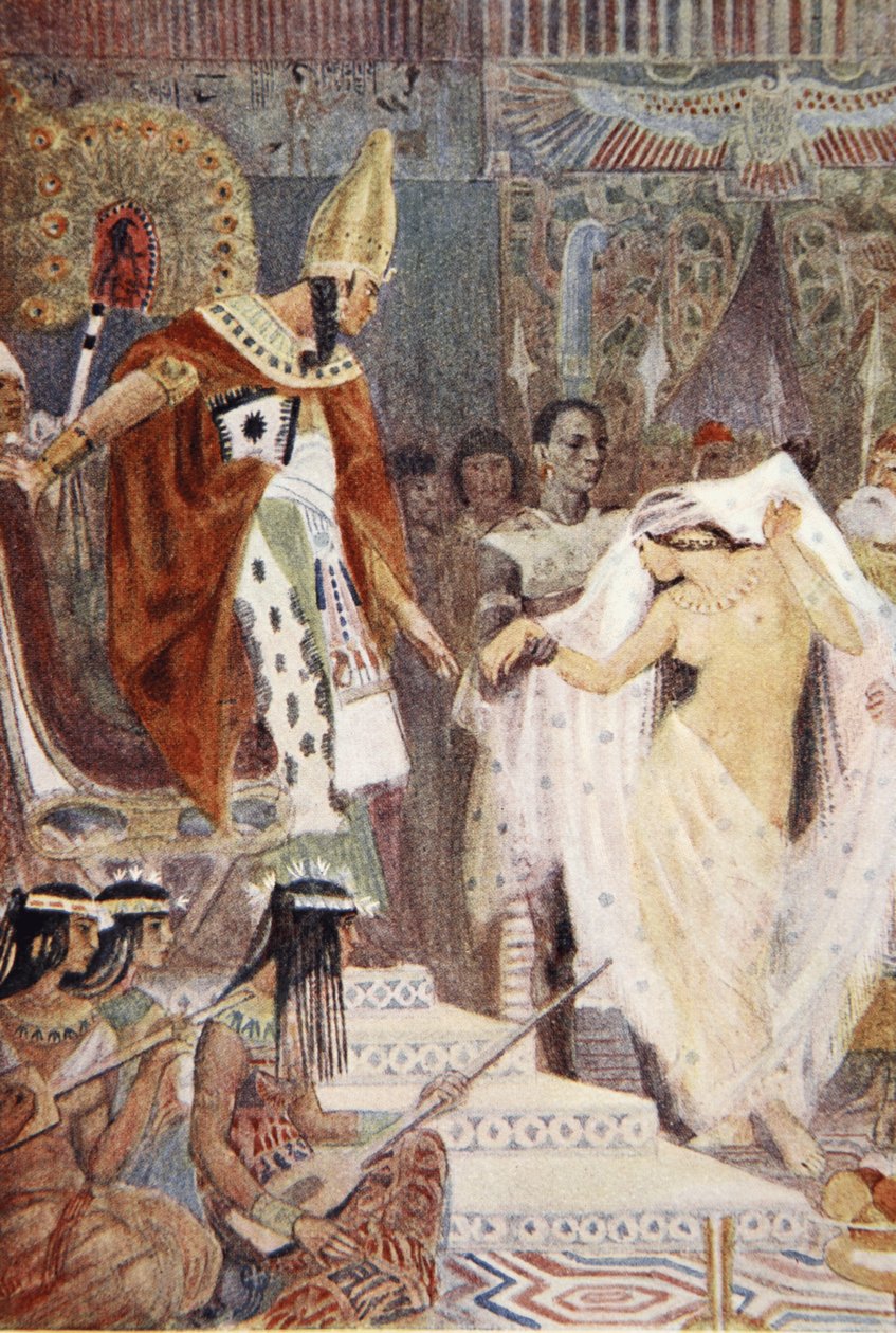 Illusztráció Lewis Spence "Az ókori Egyiptom mítoszai" című művéből alkotó: Evelyn Paul