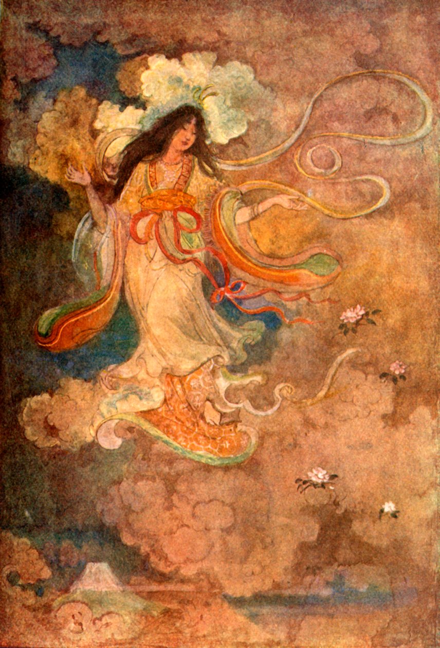"Sengen, a Fuji-hegy istennője", 1912. alkotó: Evelyn Paul
