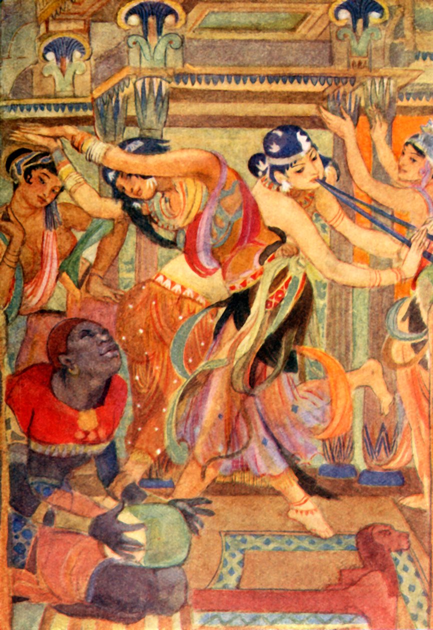 "Az istennők mint táncoló lányok", 1915. alkotó: Evelyn Paul