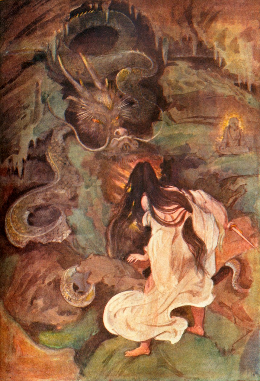 "Tokoyo és a tengeri kígyó", 1912. alkotó: Evelyn Paul