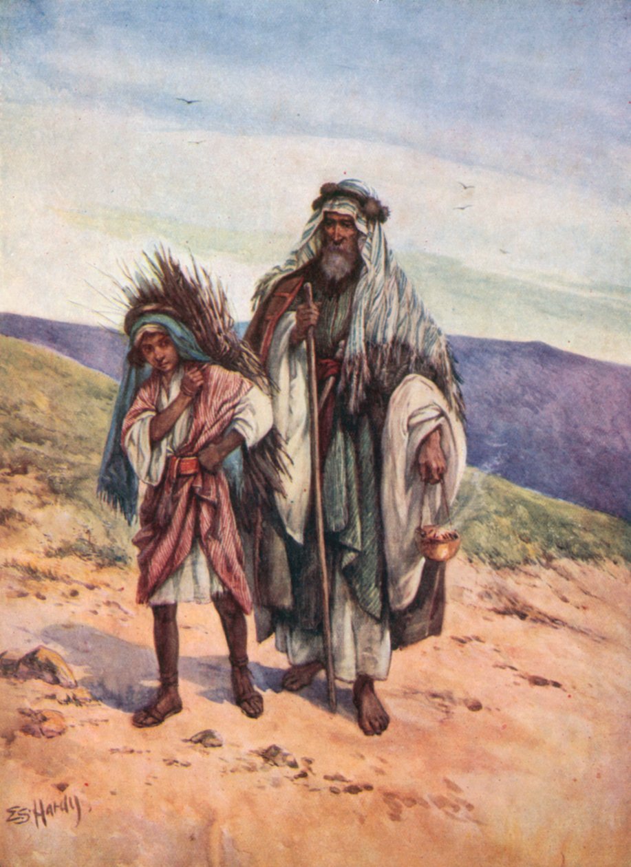 Ábrahám áldozata (színes litográfia) alkotó: Evelyn Stuart Hardy
