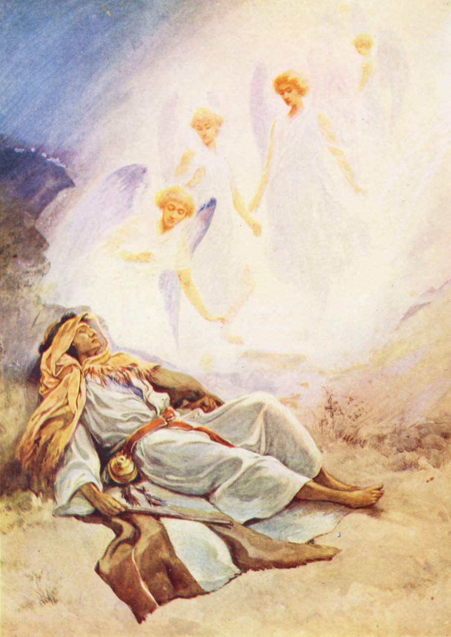Jákob álma (színes litográfia) alkotó: Evelyn Stuart Hardy