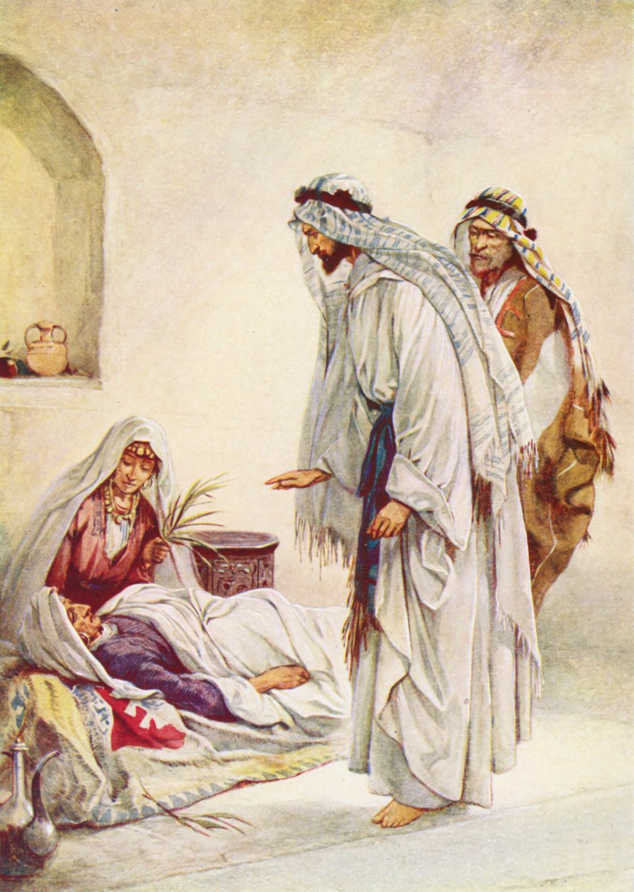 Péter feleségének anyja meggyógyult (színes litográfia) alkotó: Evelyn Stuart Hardy