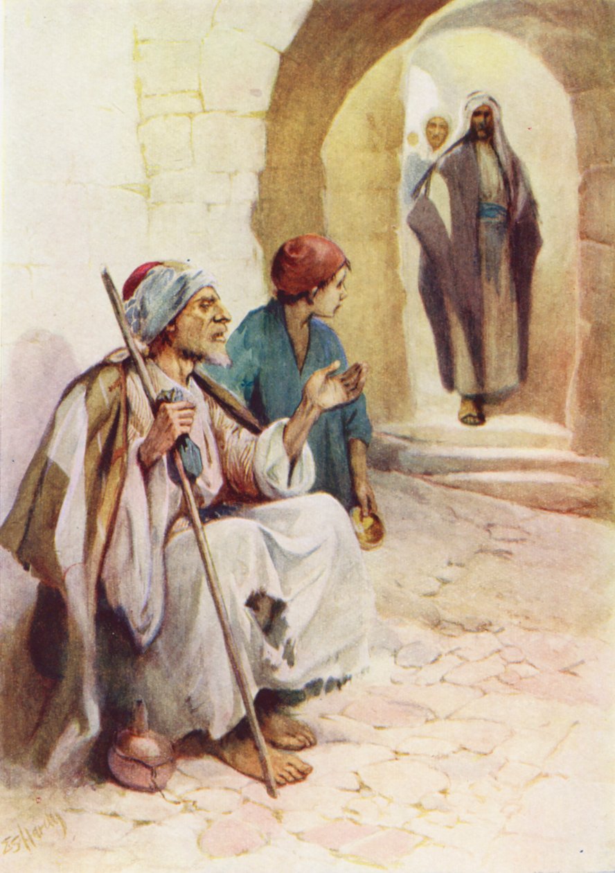A vakon született ember (színes litográfia) alkotó: Evelyn Stuart Hardy