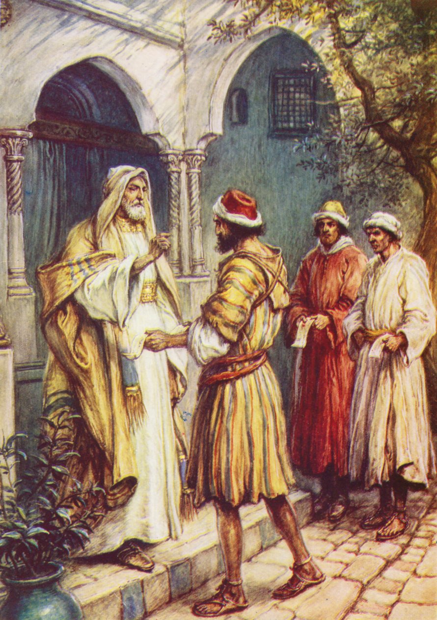 A talentumok példázata (színes litográfia) alkotó: Evelyn Stuart Hardy