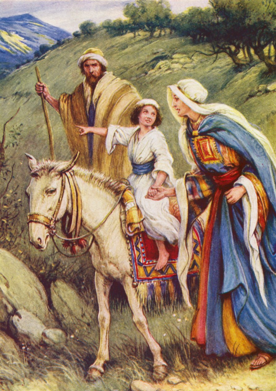 Visszatérés Egyiptomból (színes litográfia) alkotó: Evelyn Stuart Hardy