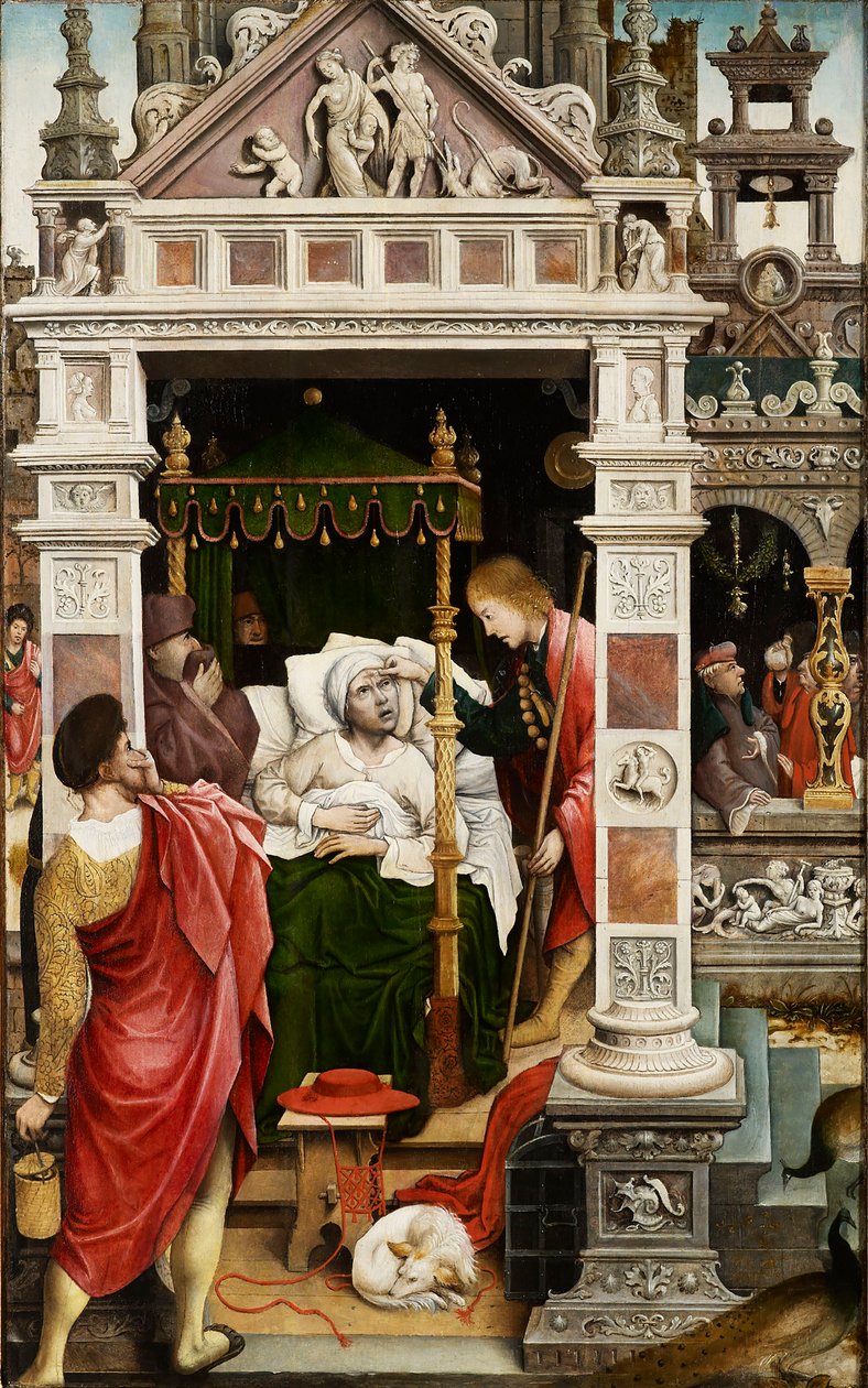 Jelenet Saint Roch életéből, 1517. alkotó: Everaert Orley