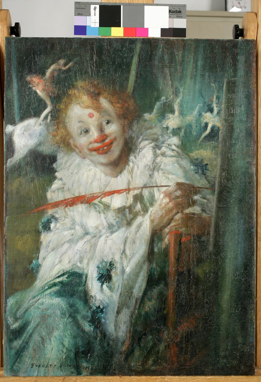 Bohóc piros tollal alkotó: Everett Shinn