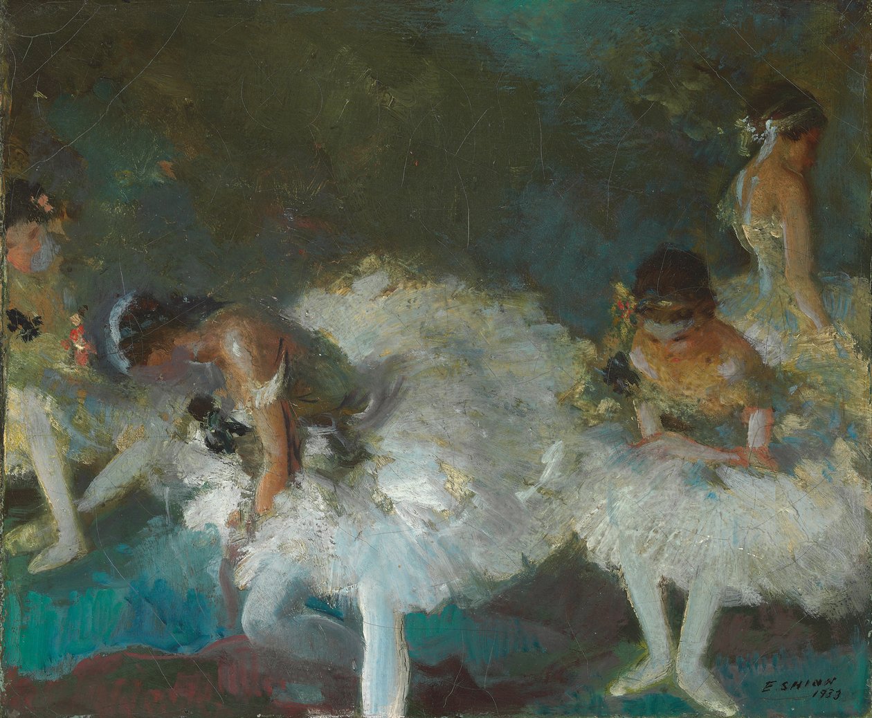 Táncosok Backstage alkotó: Everett Shinn