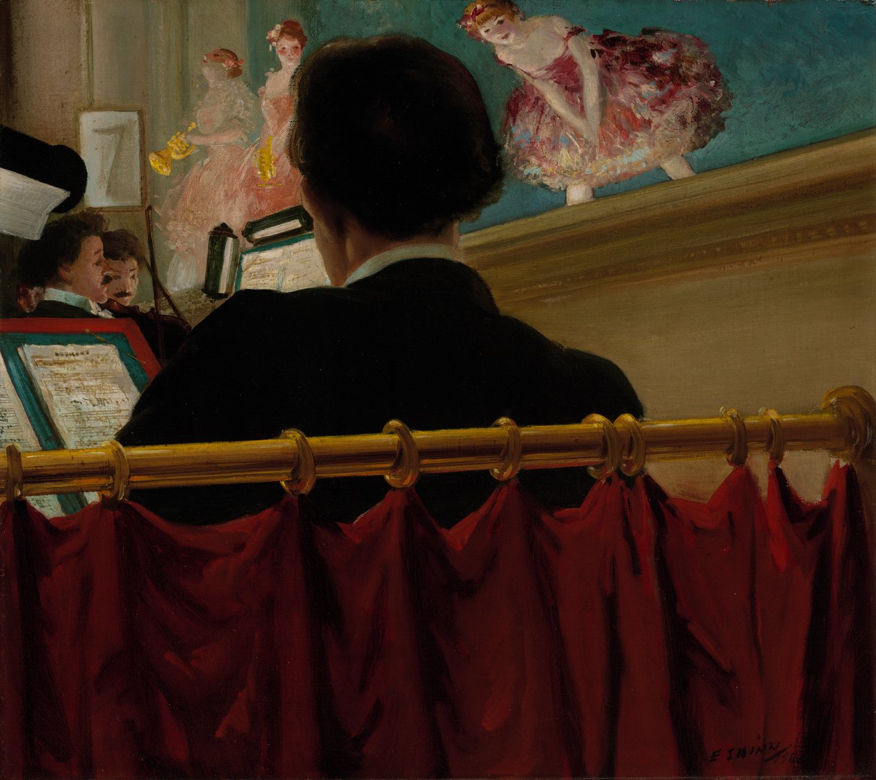 A zenekari gödör, Old Proctor alkotó: Everett Shinn
