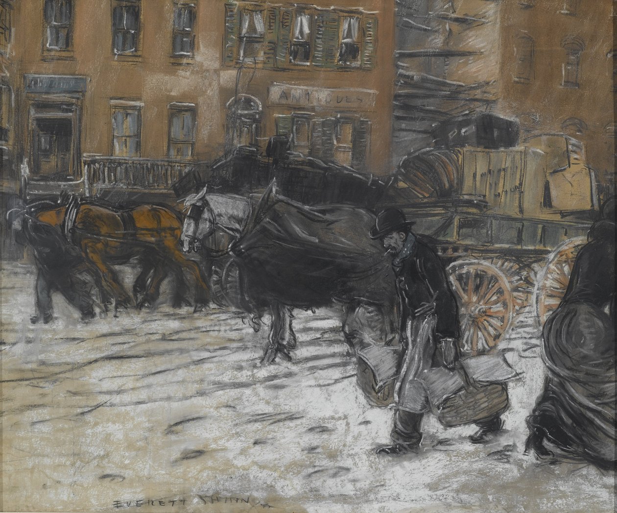 Tél a 21. utcán, New York alkotó: Everett Shinn
