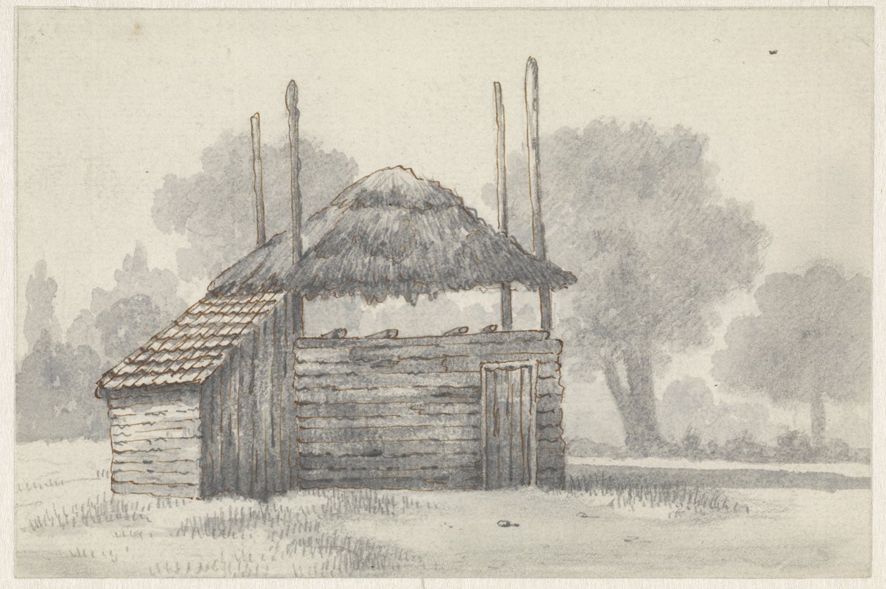 Szénakazal Zoelmondban, a Betuwe-ban alkotó: Evert Doublet