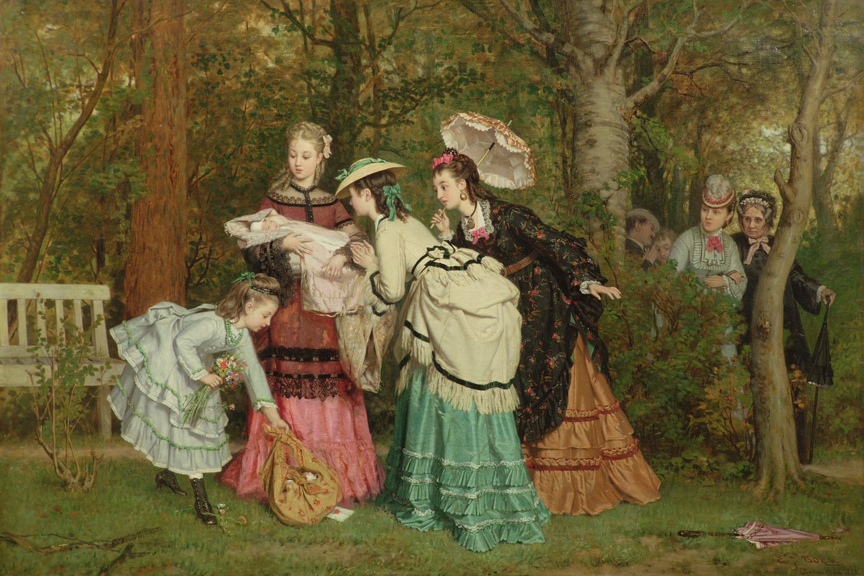 Csodálom a babát, Antwerpen 1873 alkotó: Evert Jan Boks