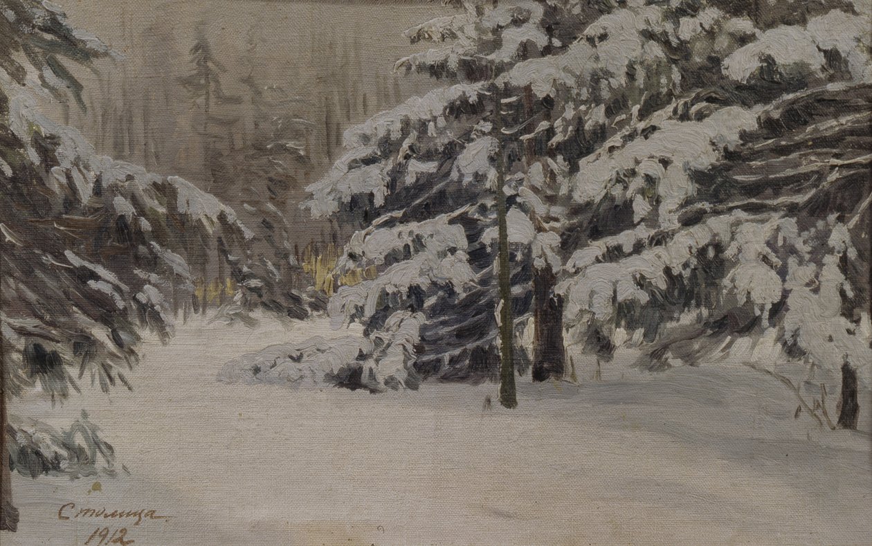 Tél Szentpétervár szigetein, 1912 alkotó: Evgeni Ivanovich Stolitsa