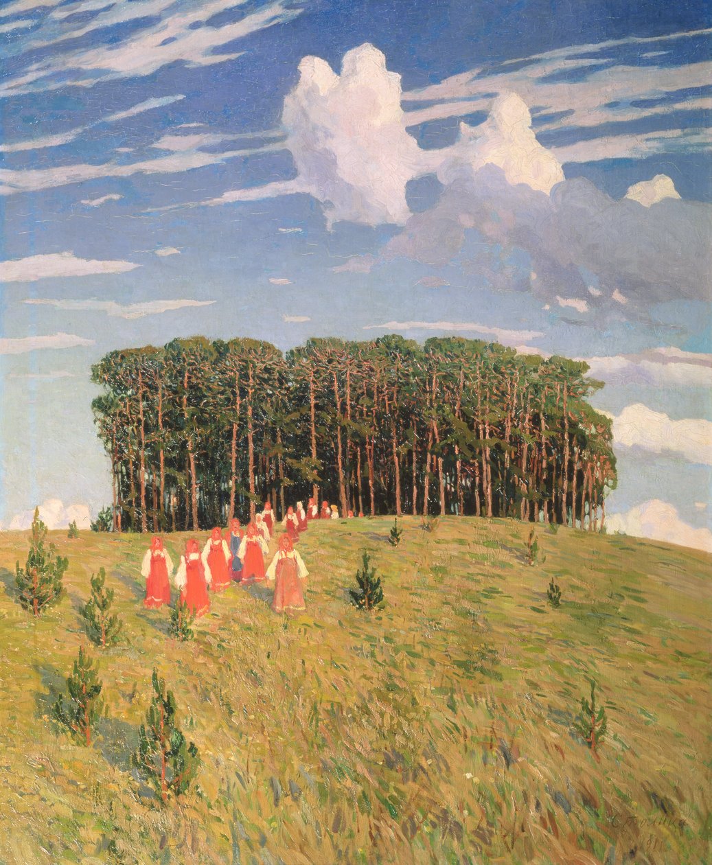 Szláv ünnepség, 1911 alkotó: Evgeny Ivanovich Stolista