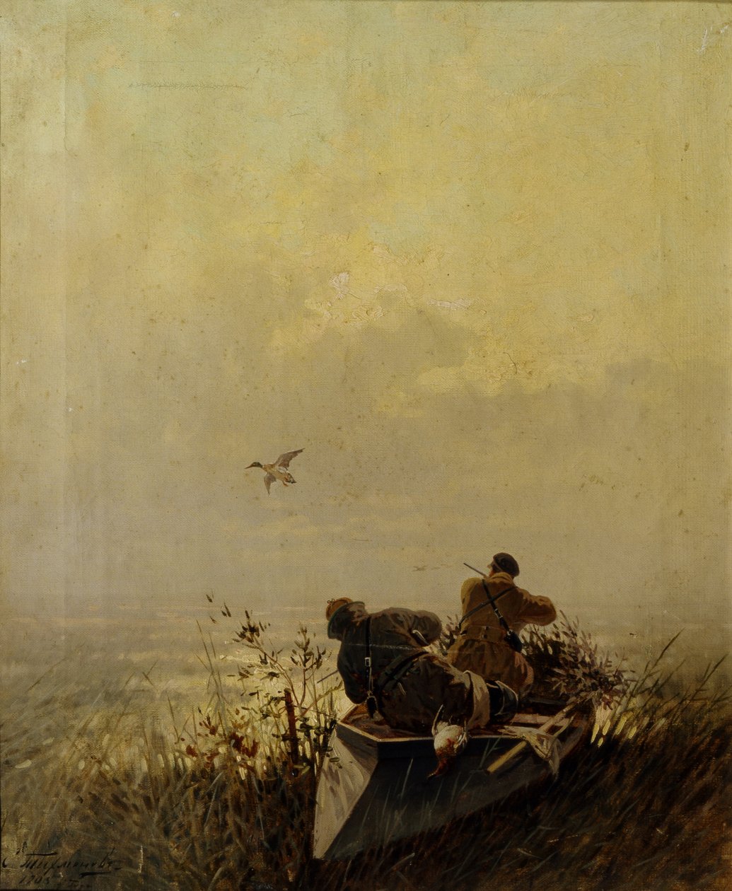 Kacsavadászat, 1905 alkotó: Evgeny Alexandrovich Tichmenev