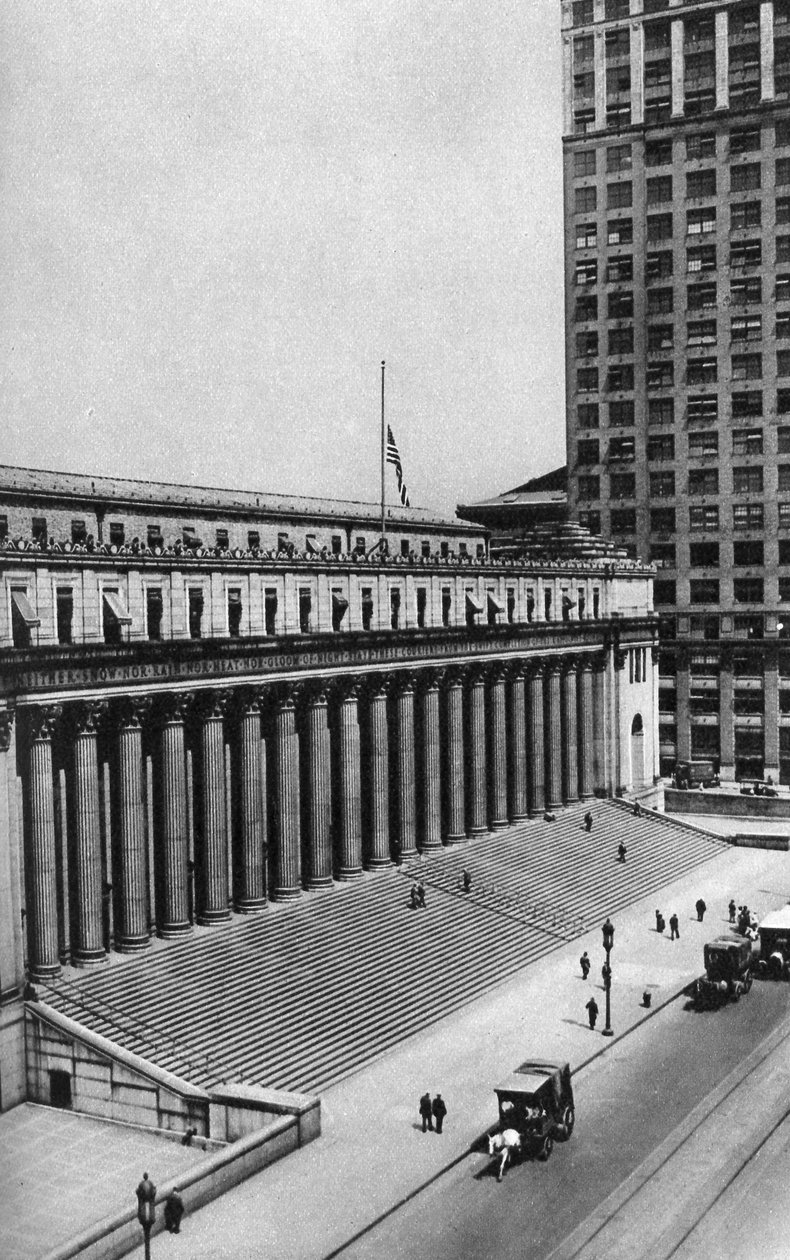 James Farley postaépület, New York City, USA, 1930-as évek. alkotó: Ewing Galloway