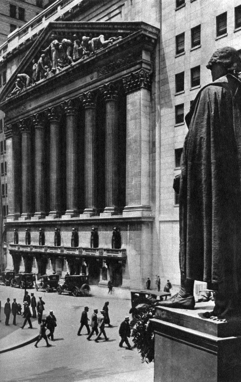 New York Stock Exchange, New York City, USA, 1930-as évek alkotó: Ewing Galloway