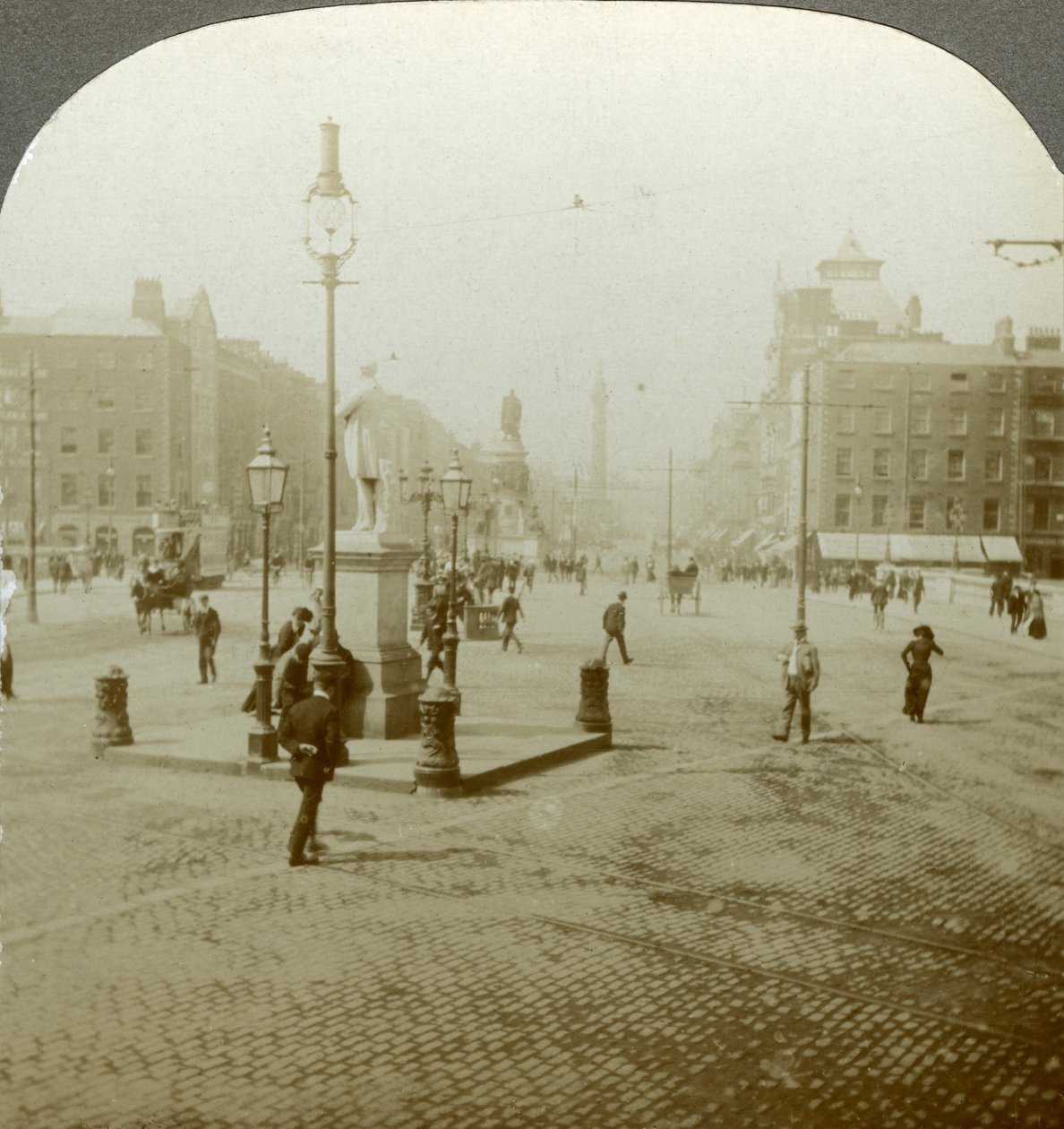Sackville Street, Dublin, Írország. alkotó: Excelsior Stereoscopic Tours