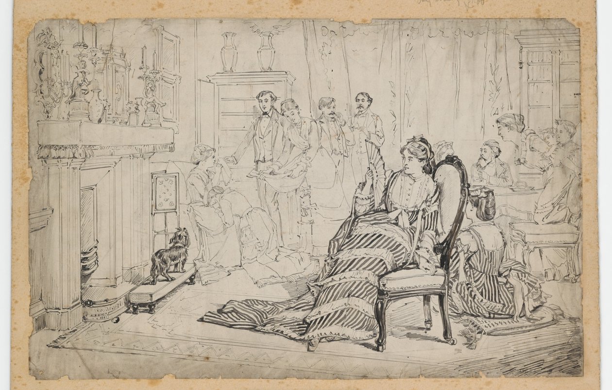Forfeits, 1880 (toll és tinta papíron) alkotó: Eyre Crowe