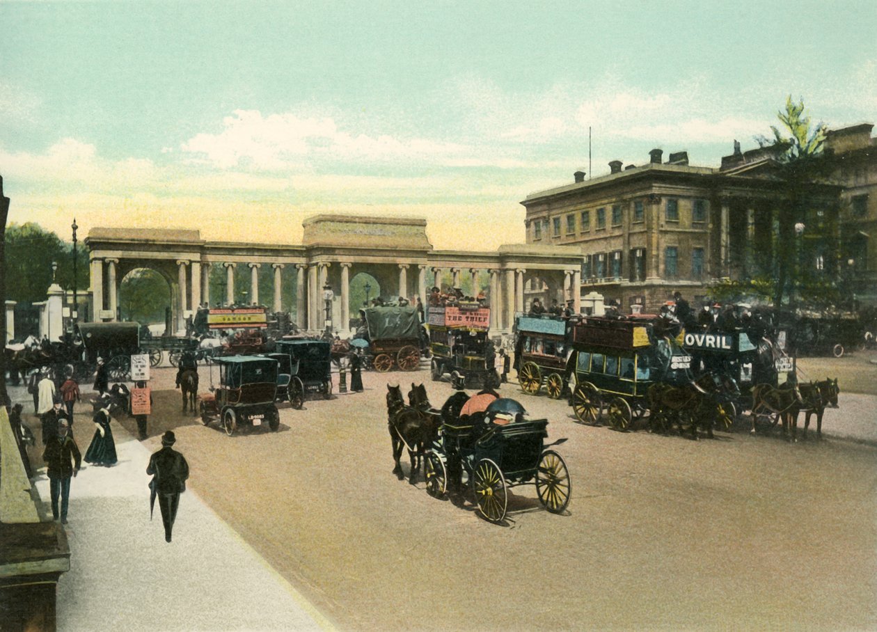 Hyde Park Corner, 1900-as évek. alkotó: Eyre and Spottiswoode