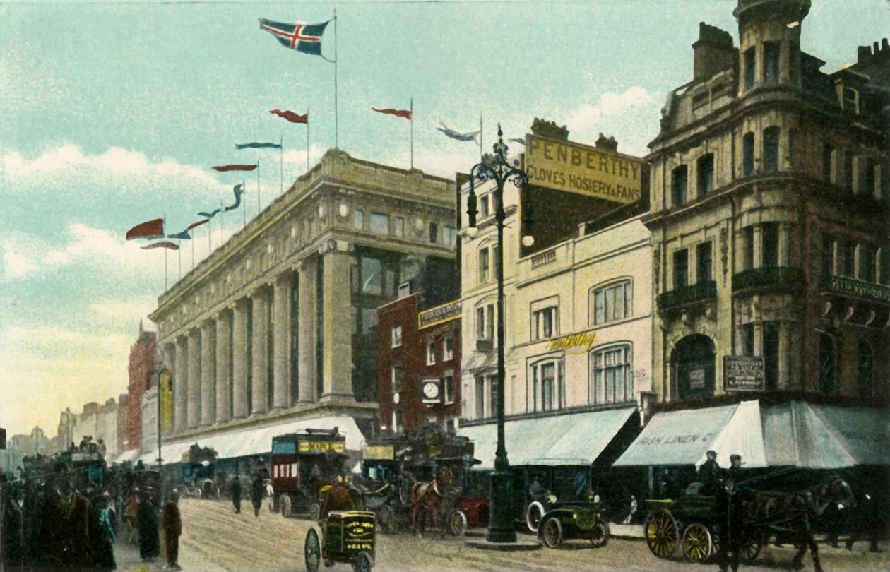 Oxford Street, 1910-es évek. alkotó: Eyre and Spottiswoode