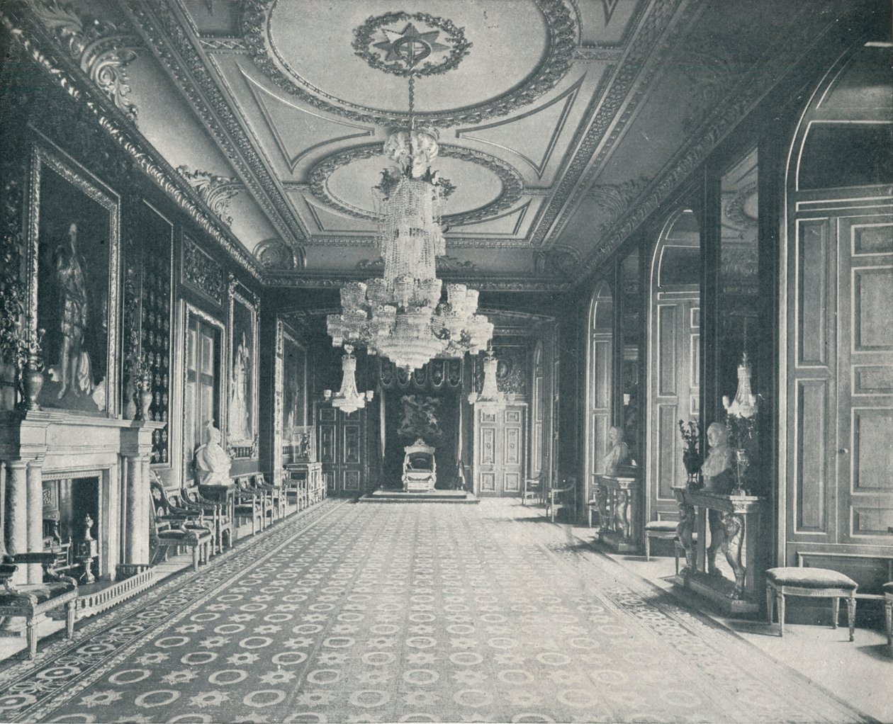 The Throne Room, Windsor Castle, 1899, 1901 alkotó: Eyre and Spottiswoode