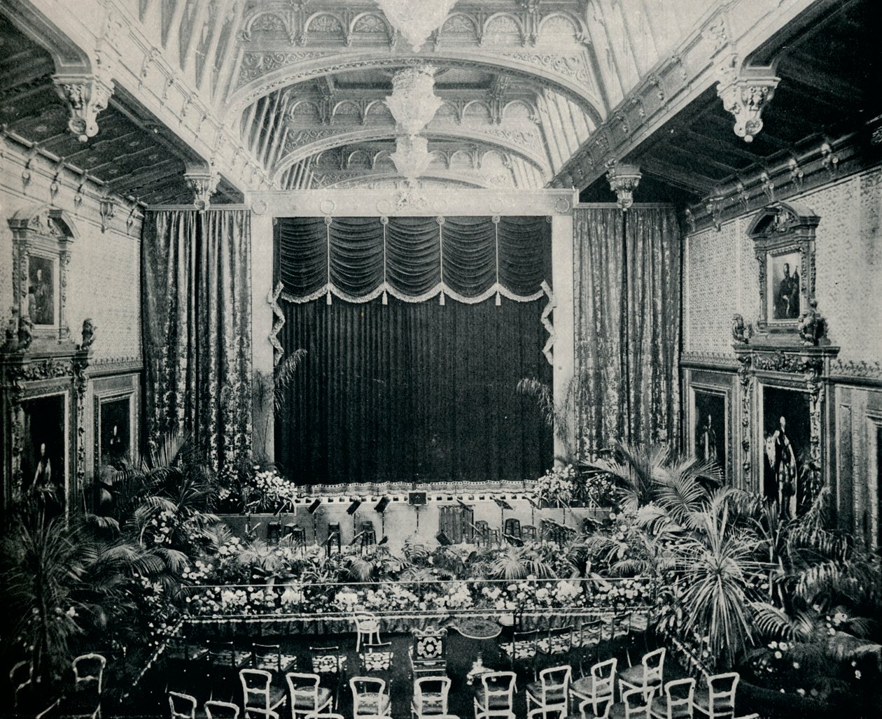 The Waterloo Chamber, Windsor Castle, 1891, c1891, 1901 Állami Színművek színházaként alkotó: Eyre and Spottiswoode