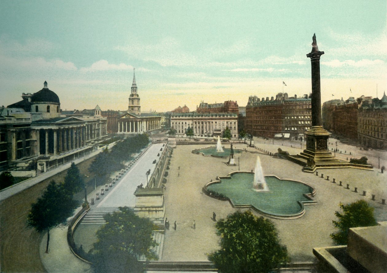 Trafalgar Square, 1900-as évek. alkotó: Eyre and Spottiswoode