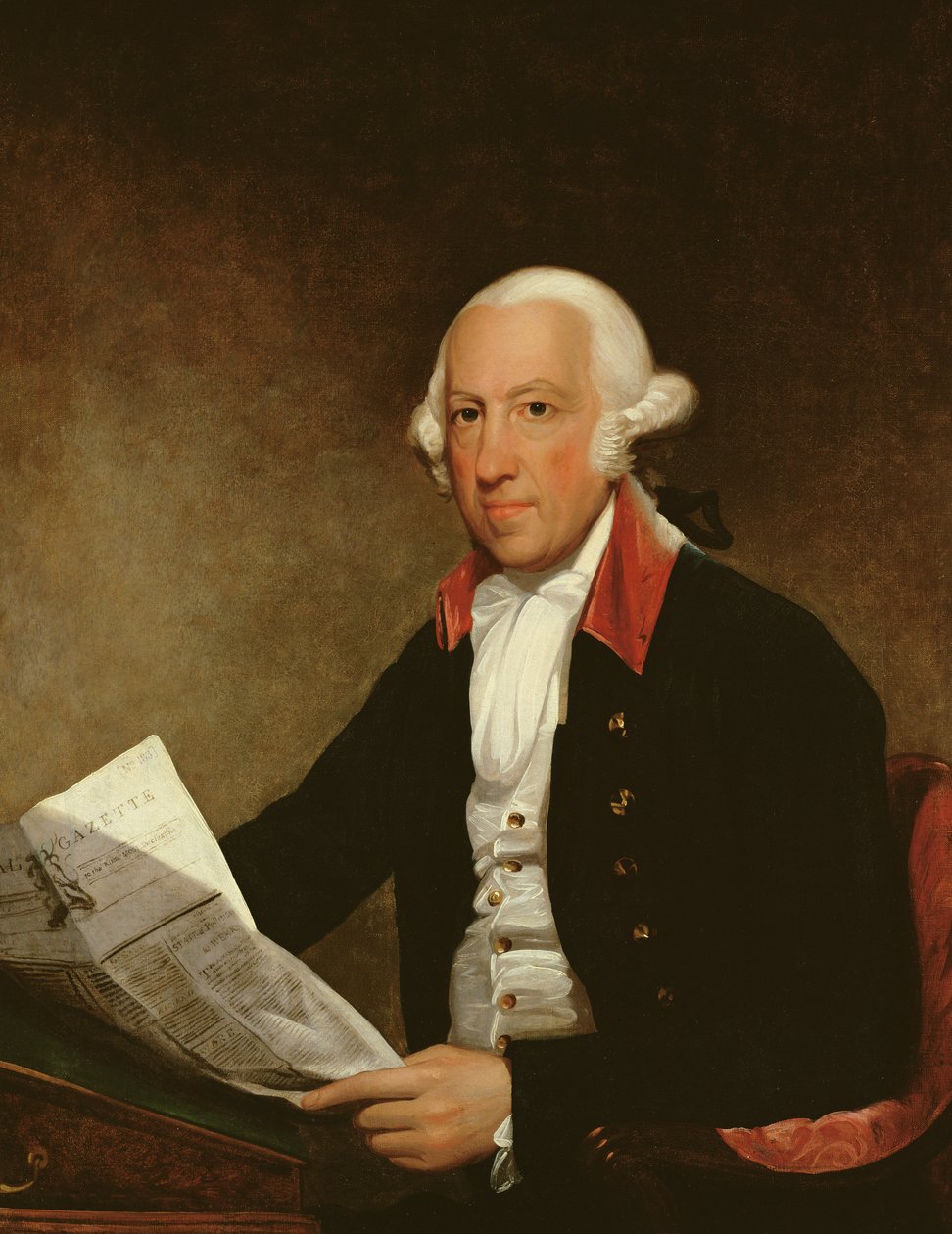 James Rivington portréja Gilbert Stuart (1755-1828) festménye után, 1806 alkotó: Ezra Ames