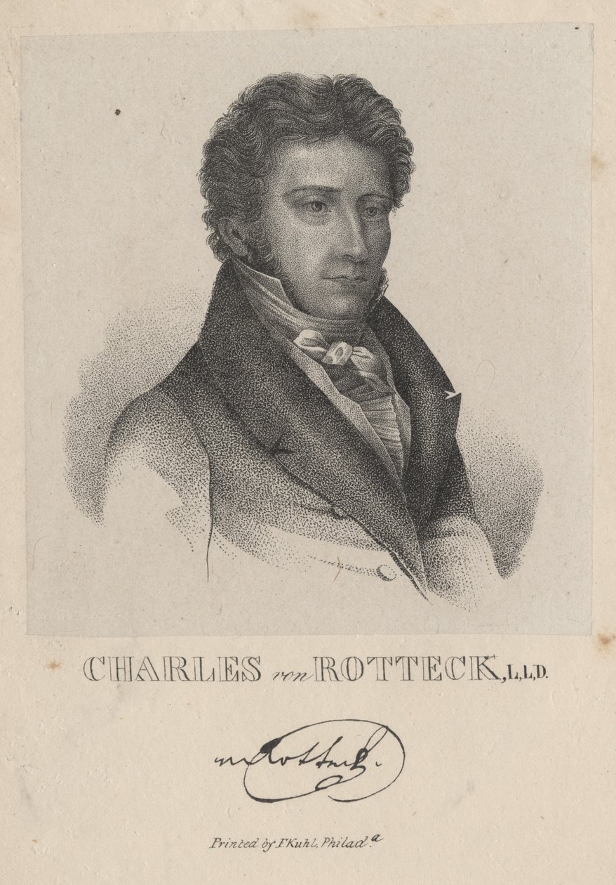 Charles von Rotteck, L.L.D., 1843 alkotó: F. Kuhl