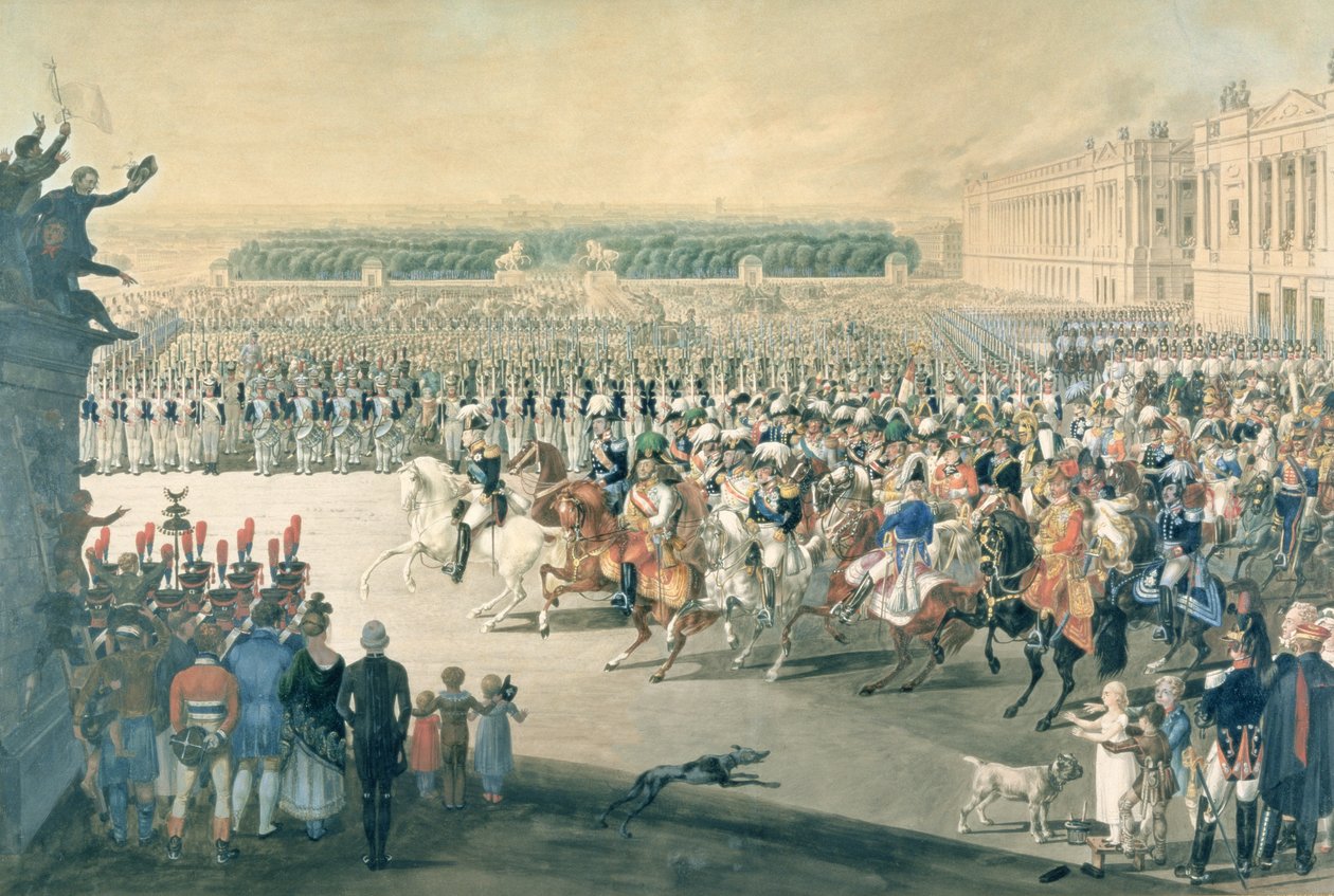 A szövetséges erők bevonulása Párizsba, 1815 alkotó: F. Malek