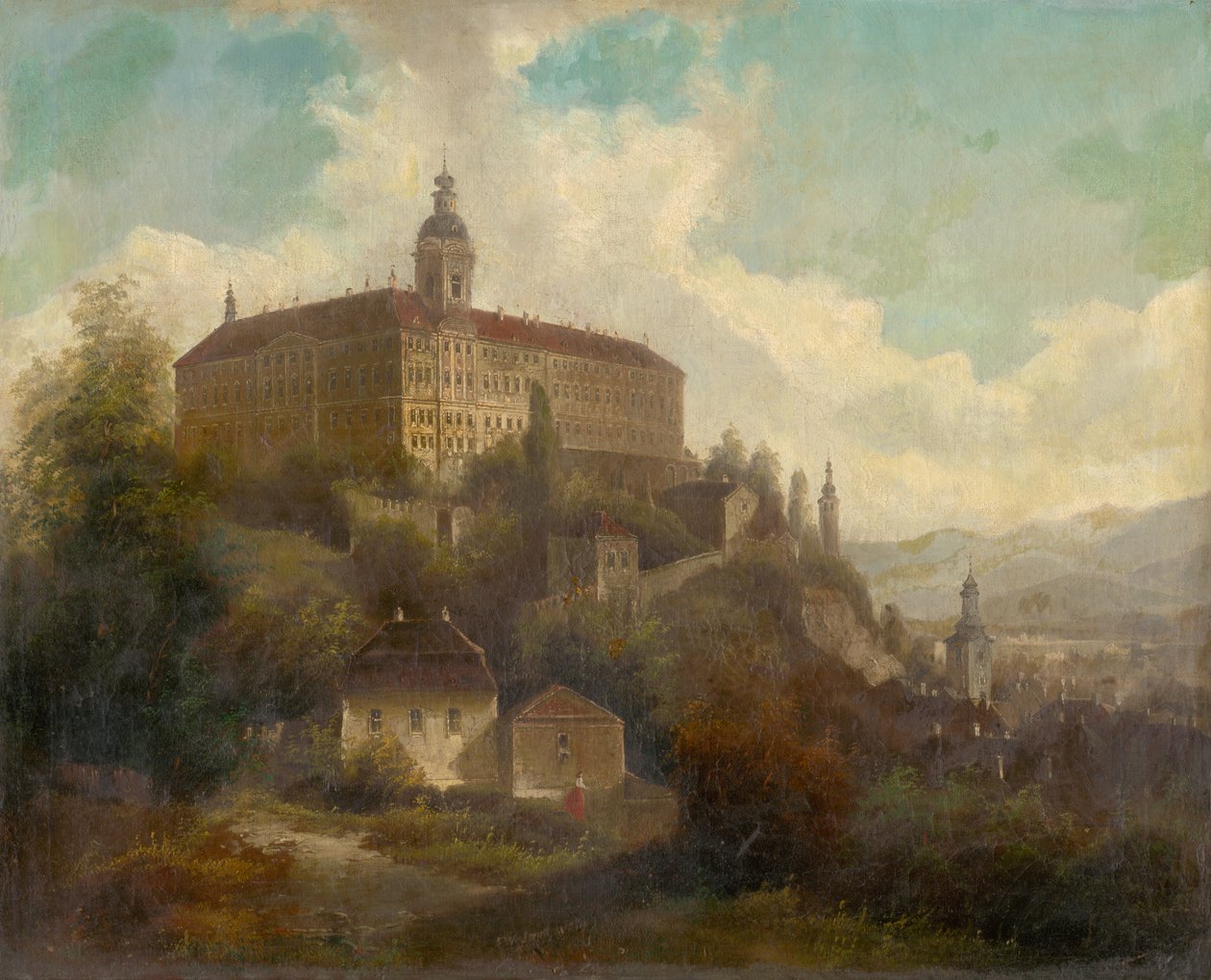 Táj várral alkotó: F. W. Jankovský