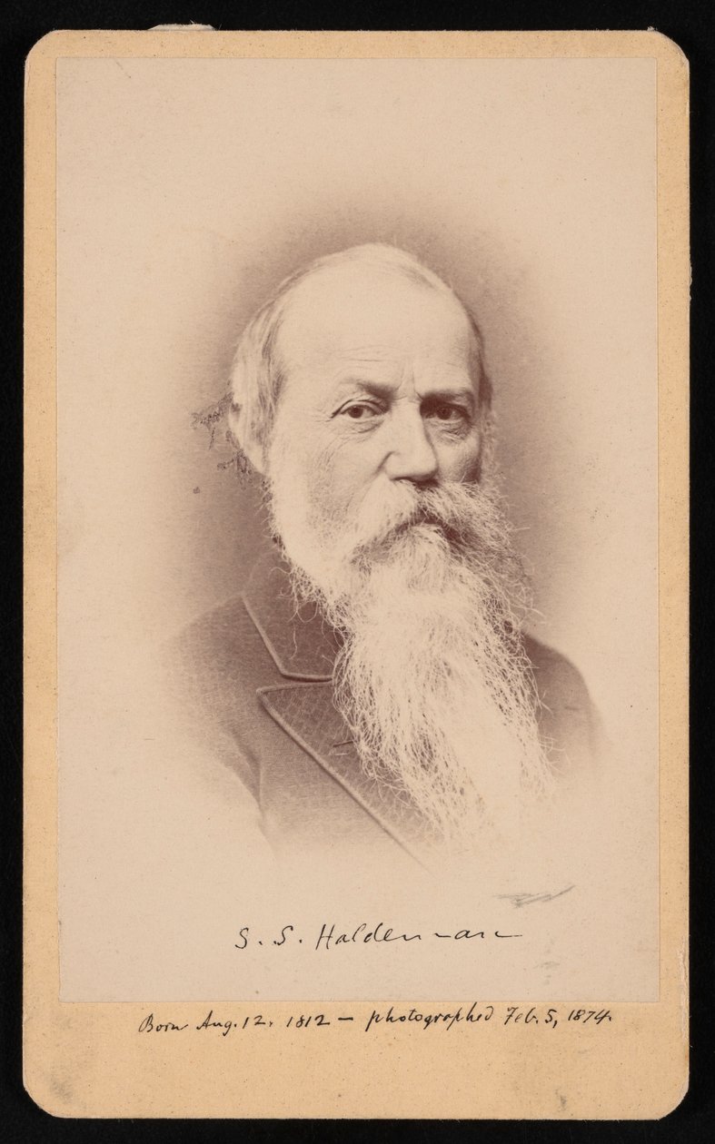 Samuel Stehman Haldeman portréja 1812-1880, 1874. február 5. alkotó: FA Wenderoth and Co