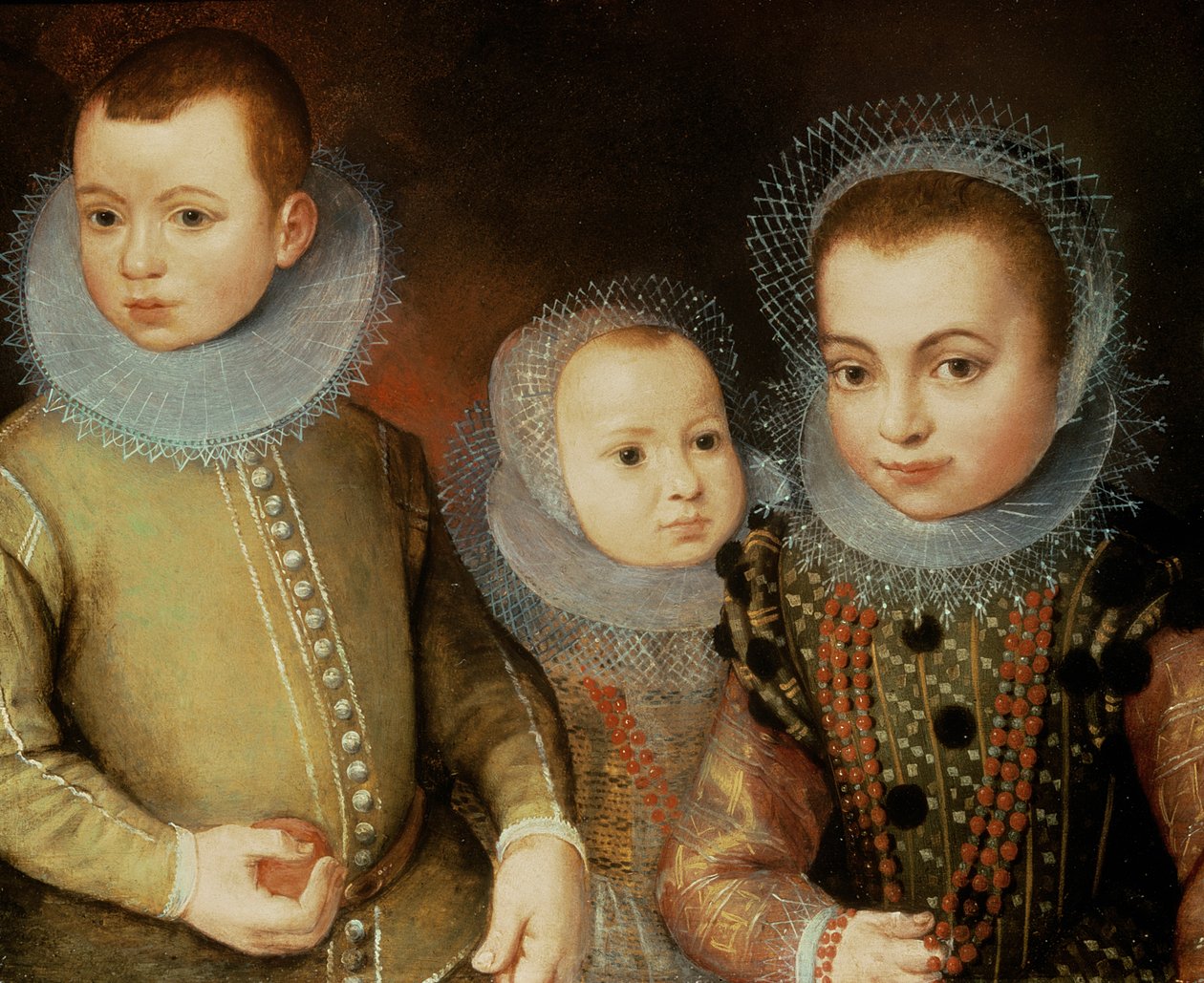 Három Tudor gyermek portréja alkotó: F.F.